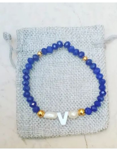 pulsera brillantes inicial