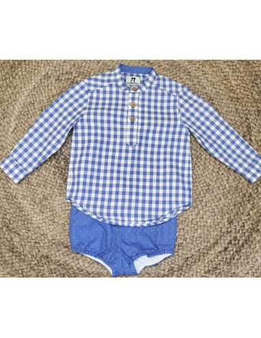 Conjunto niño cuadros Children Choco La Martinica