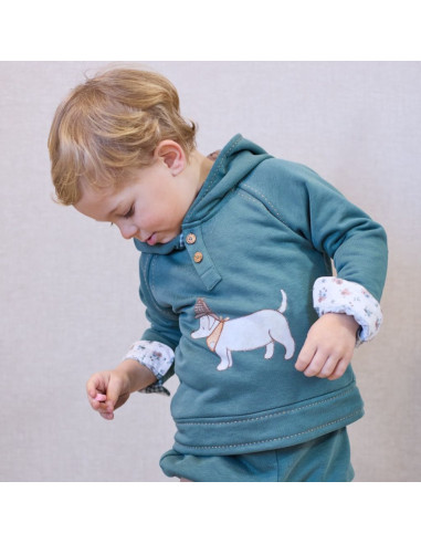 Sudadera niño Petit & Flower La Martinica