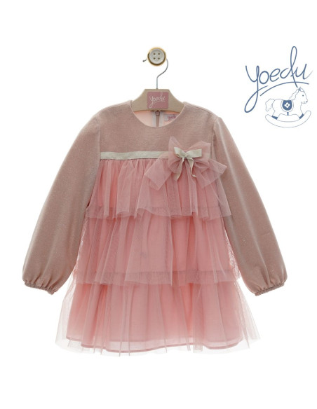 Vestido niña Damasco Yoedu