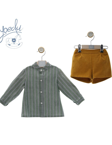 Conjunto niño corto Organza Yoedu