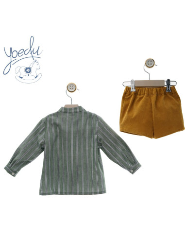 Conjunto niño corto Organza Yoedu