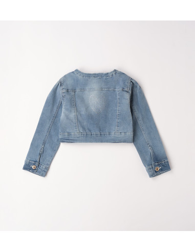 Cazadora vaquera con strass Ido