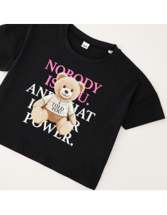 Camiseta con mensaje y oso.... 2