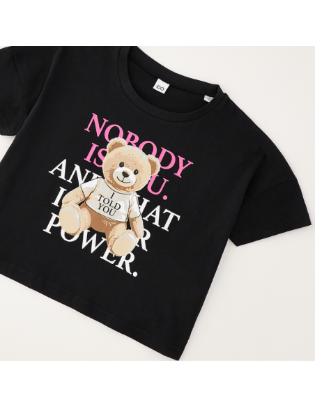 Camiseta con mensaje y oso. Ido