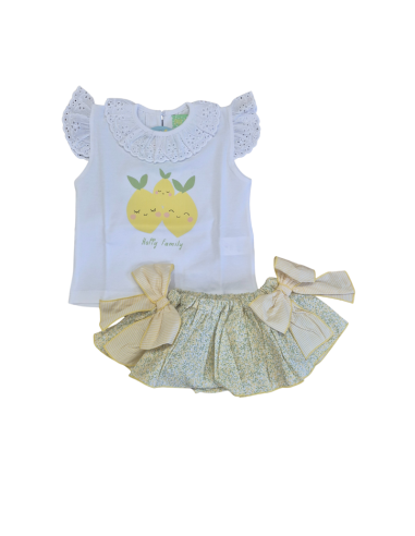 Conjunto niña liberty limones pio pio