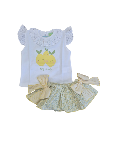 Conjunto niña liberty limones pio pio