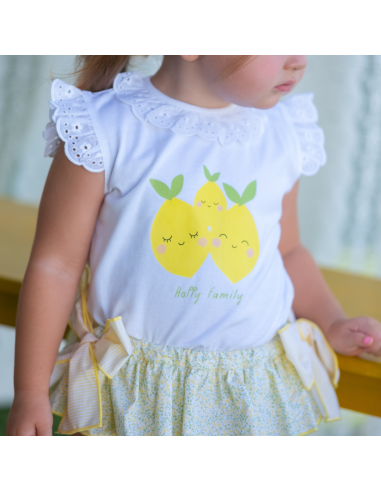 Conjunto niña liberty limones pio pio