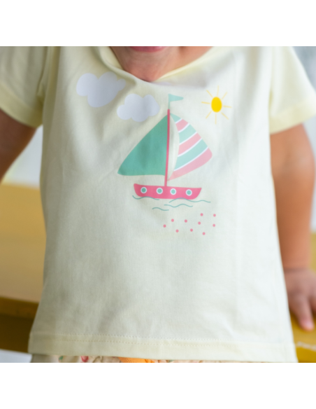 Conjunto niño peces pio pio