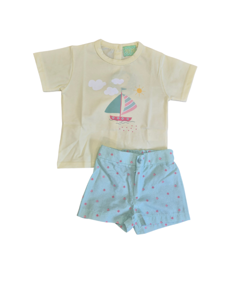 Conjunto niño peces pio pio