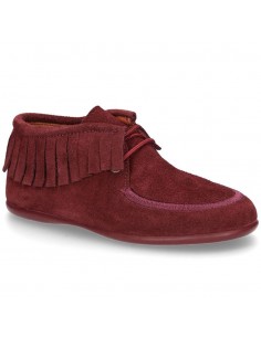 Botas unisex flecos Granate...