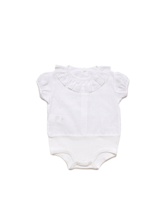 Body blanco plumeti cuello...